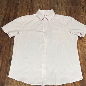 Men's Slim Fit Light Pink Short Sleeve Button Down Shirt